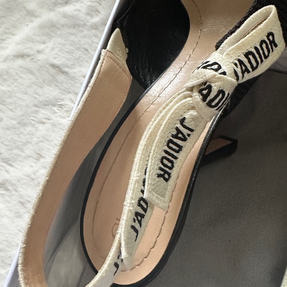 Christian Dior J'Ador Slingback Pump Fabric and Ribbon heel - Picture 4 of 13